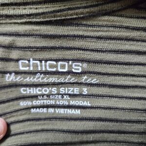 Chicos 3/4 Sleeve V-neck Top